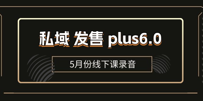 （11612期）私域 发售 plus6.0【5月份线下课录音】/全域套装 sop流程包，社群发售…-点石成金