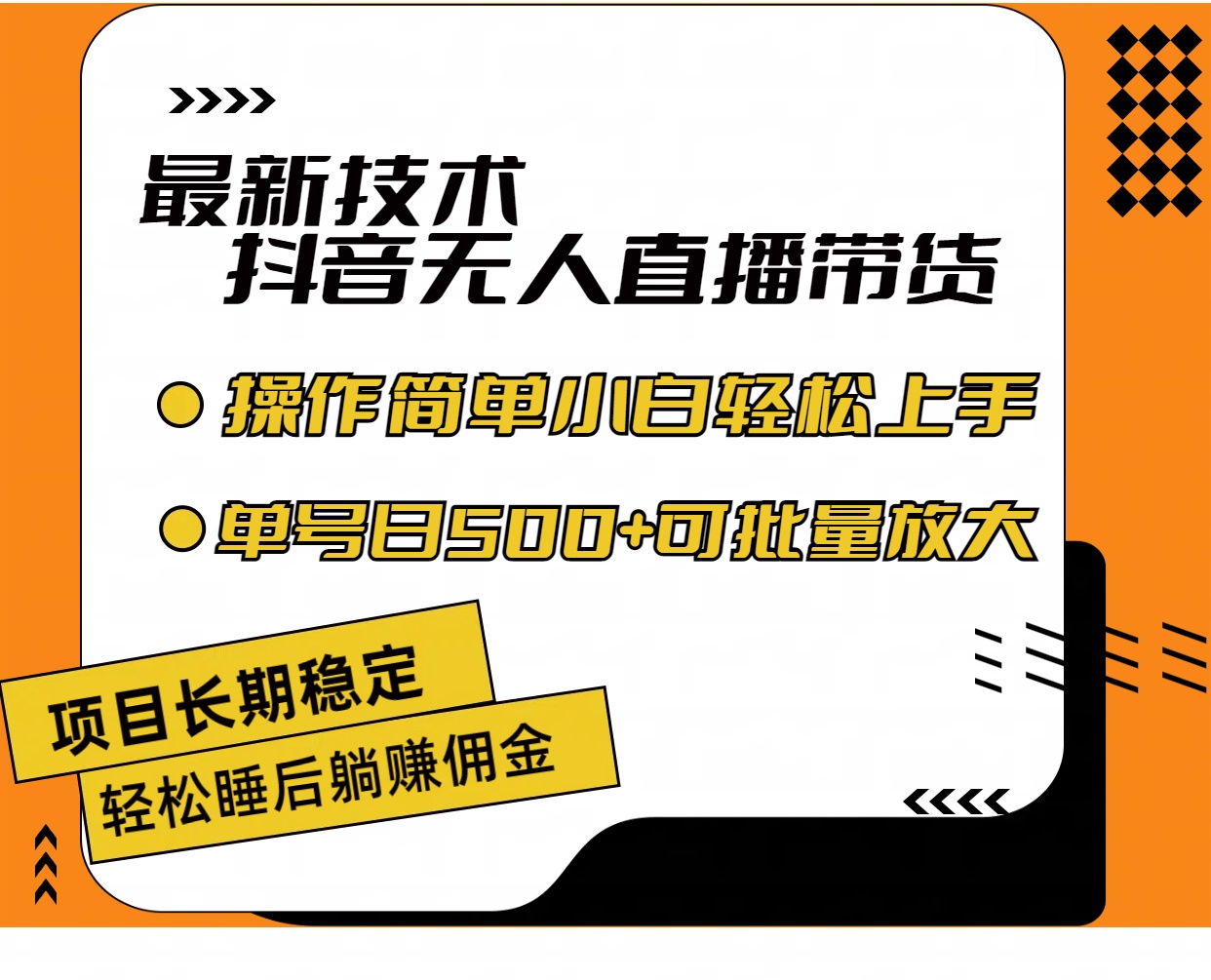 （11734期）最新技术无人直播带货，不违规不封号，操作简单小白轻松上手单日单号收…-点石成金