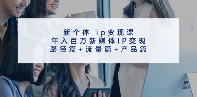 （11971期）新个体 ip变现课，年入百万新媒体IP变现，路径篇+流量篇+产品篇-点石成金